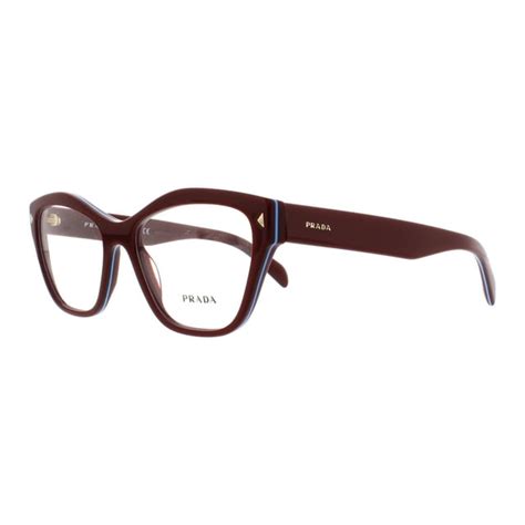 Prada PR 27SVF Eyeglasses UF91O1 Amaranth/ Azure 55